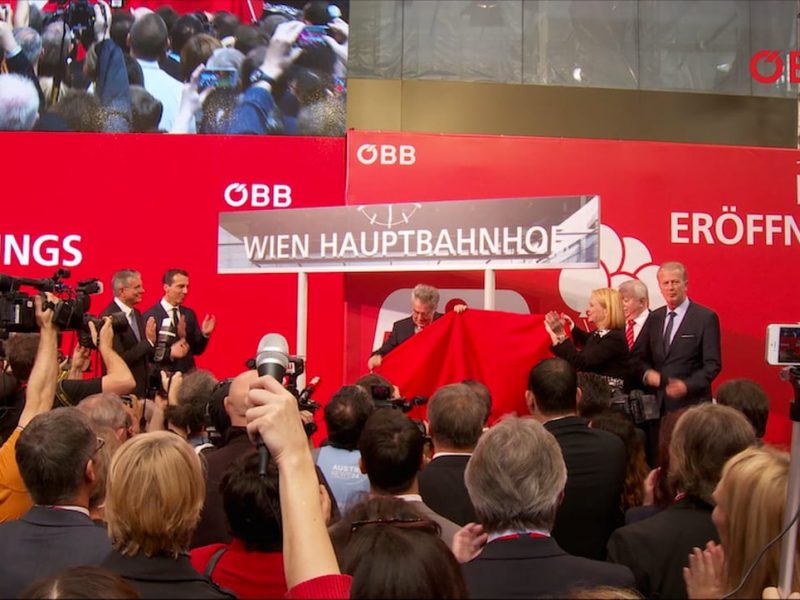 ÖBB Hauptbahnhof Wien Eröffnung